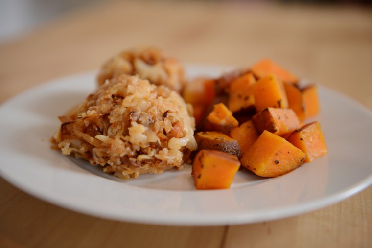 sweetpotatoes and cauli